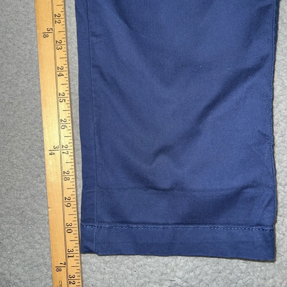 Guess Los Angeles Pants Mens Sz 36 (35x31) Navy Blue Chino Straight Leg Trousers